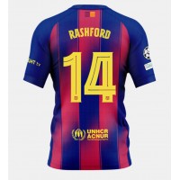 Stroje piłkarskie Barcelona Marcus Rashford #14 Koszulka Podstawowej 2025-26 Krótki Rękaw